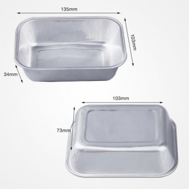 280ml Casserole Airline Disposable Foil Tray Aluminum Foil Food Containers with Lids