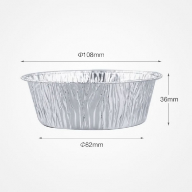 200ml Disposable Aluminum Foil Cake Cup / Container Round Tin Foil Bowl with Lids